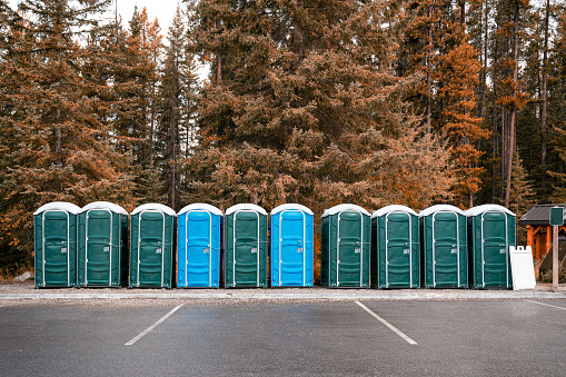Portable bathrooms for events