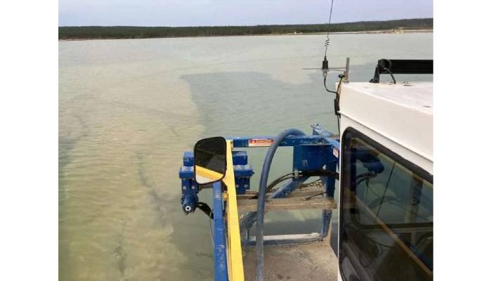 industrial pond dredging