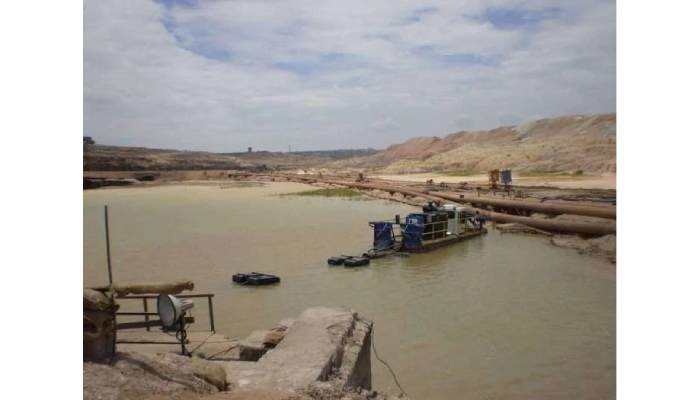 industrial pond dredging