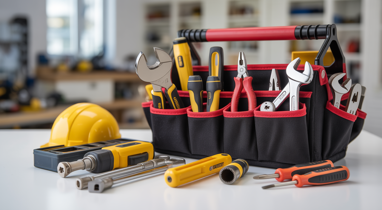 Professional Atlanta handyman inspecting and repairing home fixtures